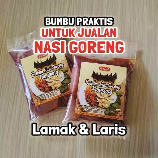 

Bumbu nasi goreng kampung 500gr Praktis untuk pengusaha resto cafe, bumbu praktis racik an padang