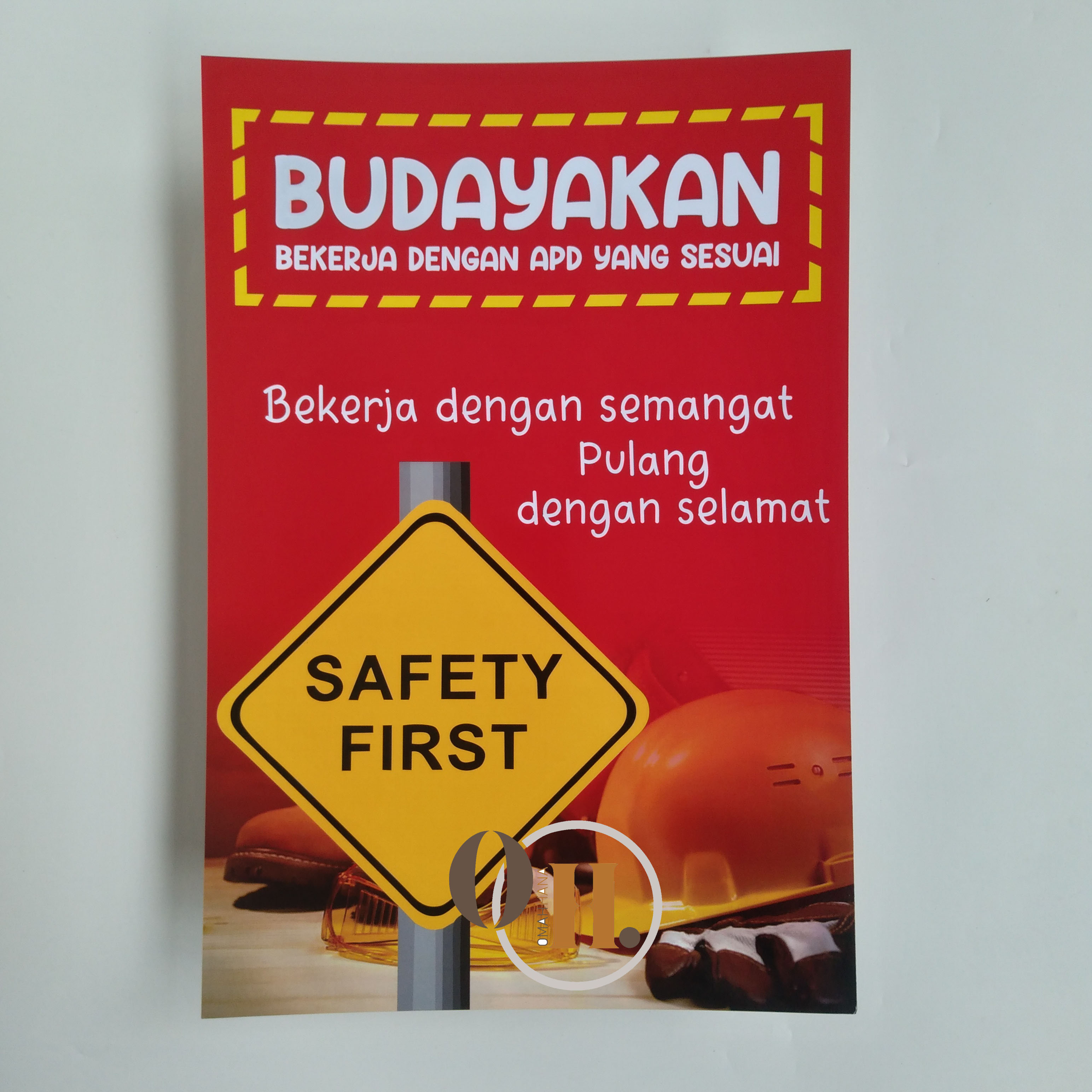 Poster Budayakan Kerja dengan APD - Poster Budaya Kerja Harian - K3