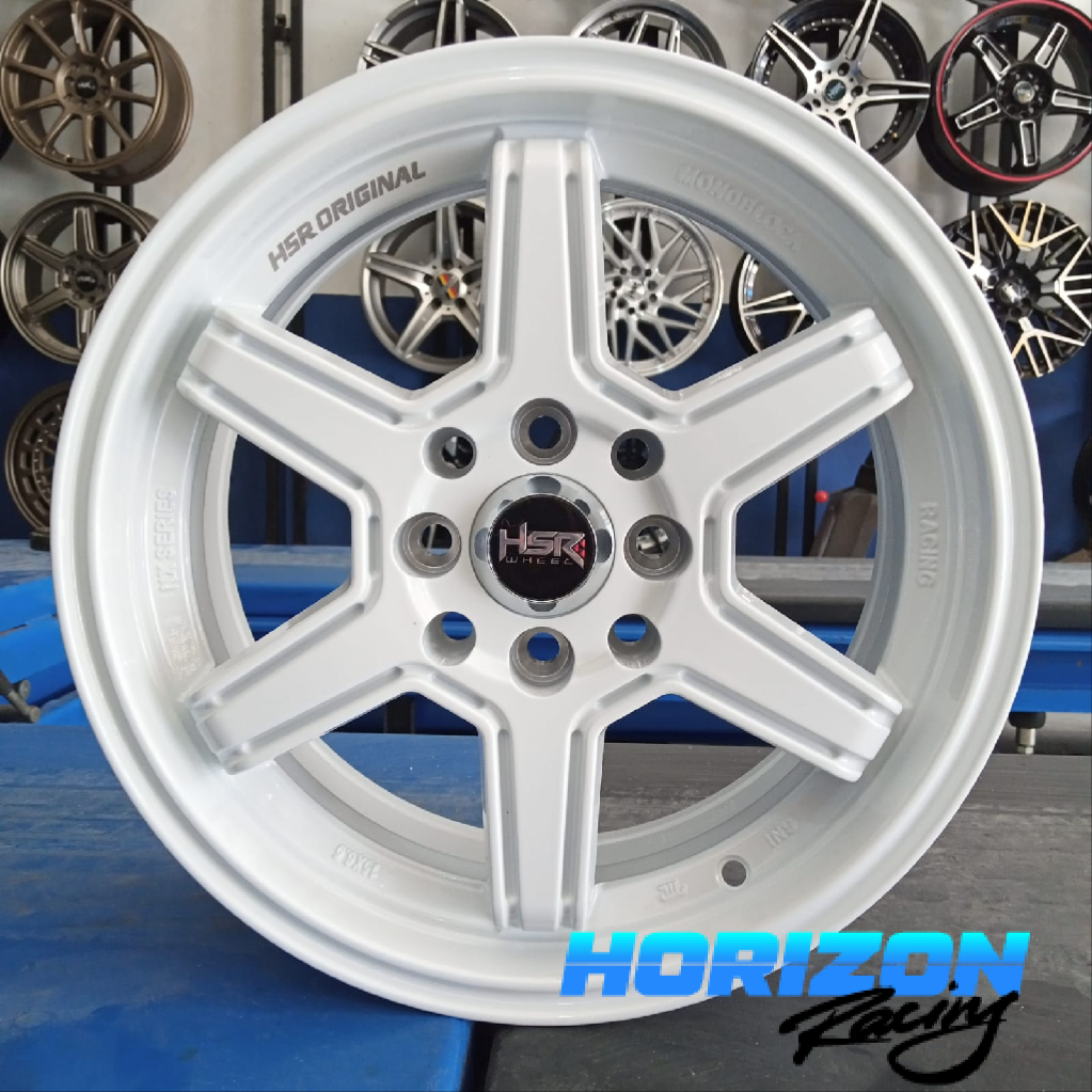 velg mobil ring 15 baut 4 warna PUTIH hsr MINAS