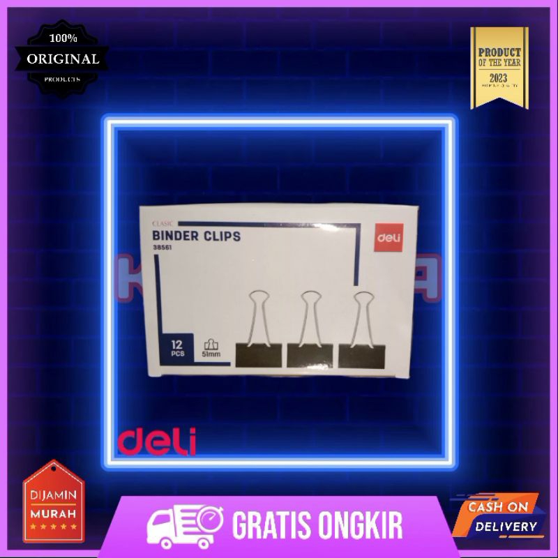 

binder clip deli no.260 38561 51mm