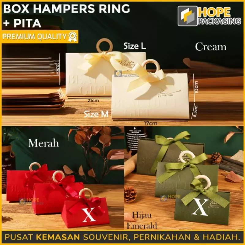 

Box Hampers Ring + Pita / Box Gift Mini/ Tas Hampers Jinjing Mini / Box Mini