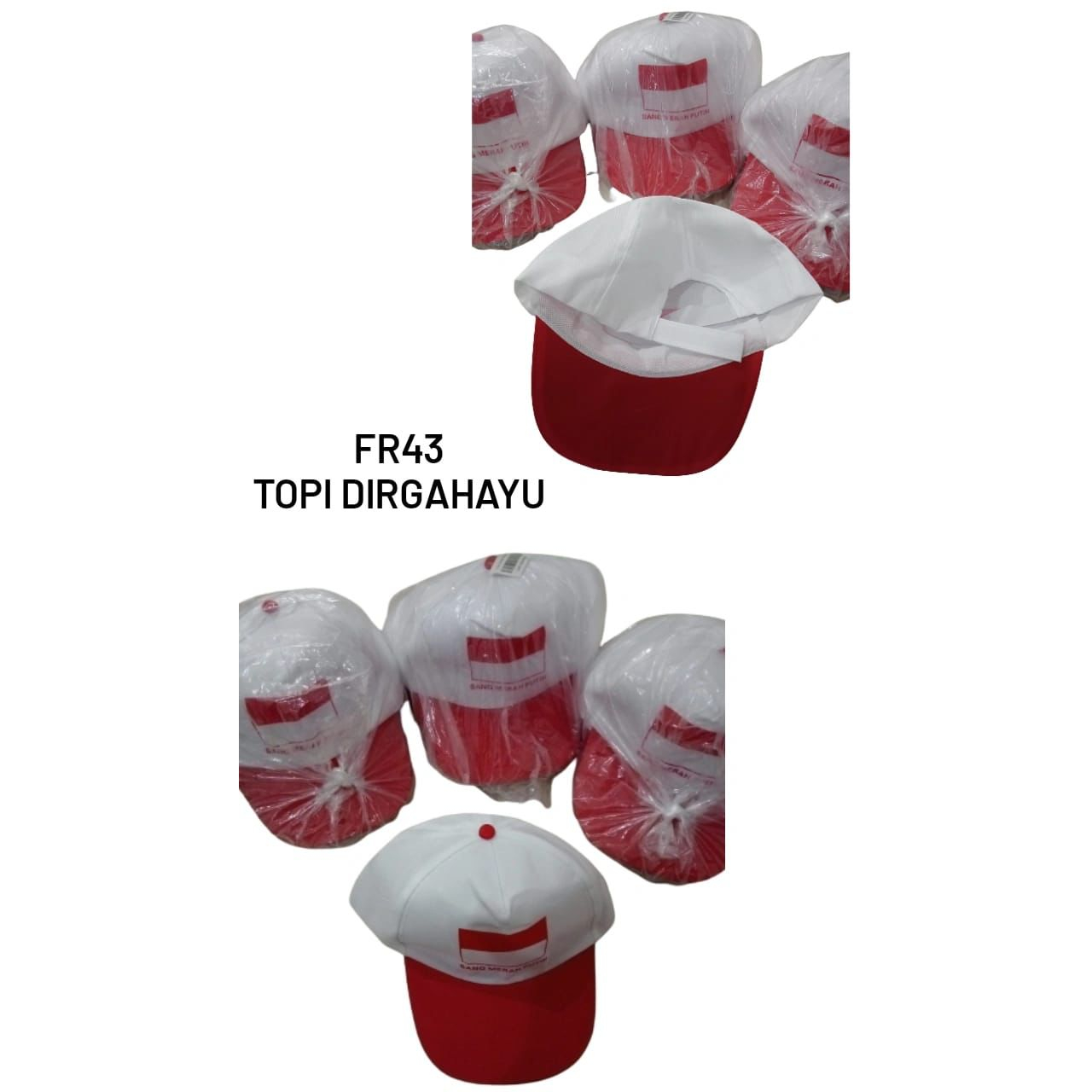 Topi dirgahayu merah putih