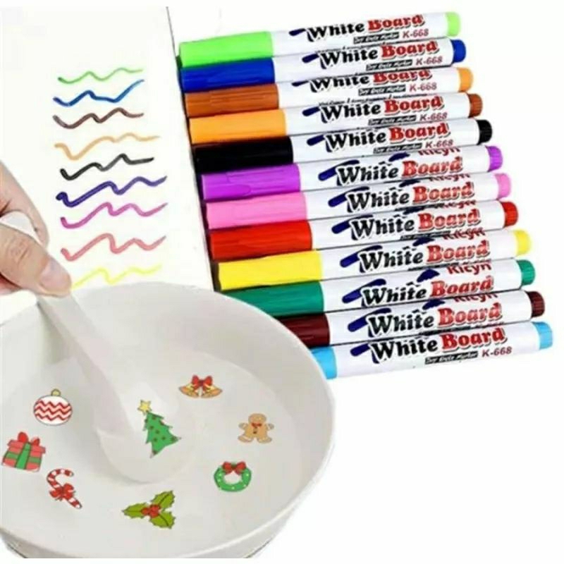 

TM. spidol magic spidol ajaib float maker mengapung di air 12 pc