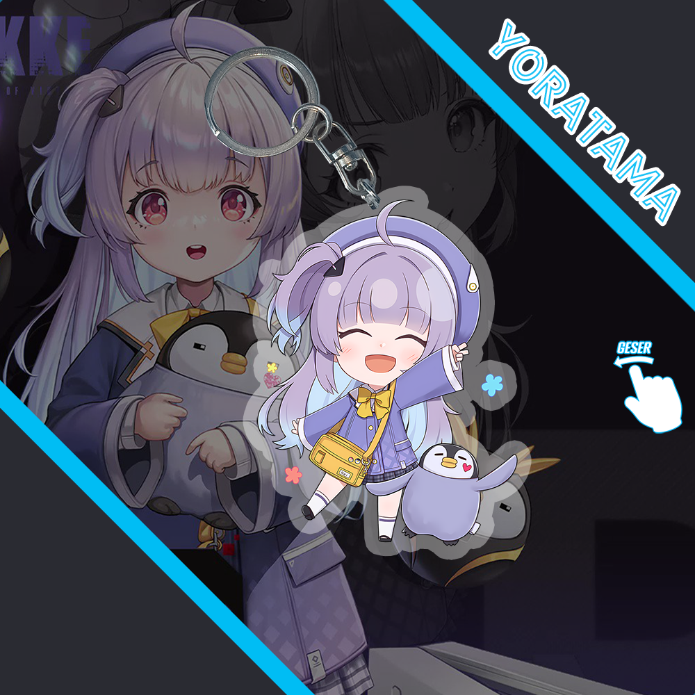 Gantungan Kunci NIKKE Rei, Keychain Anime Lucu Keren