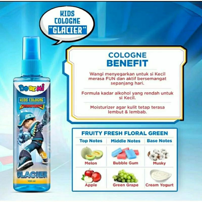 DOREMI Kids  Boboiboy Series // Cologne // 3in1 Bodywash