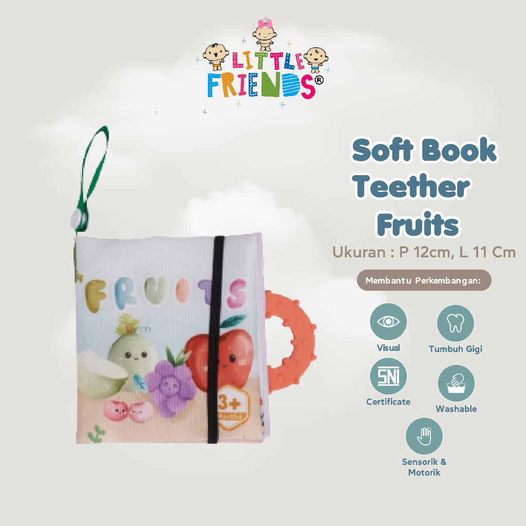 Soft Book Teether Little Friends - LFS1320 - LFS1330