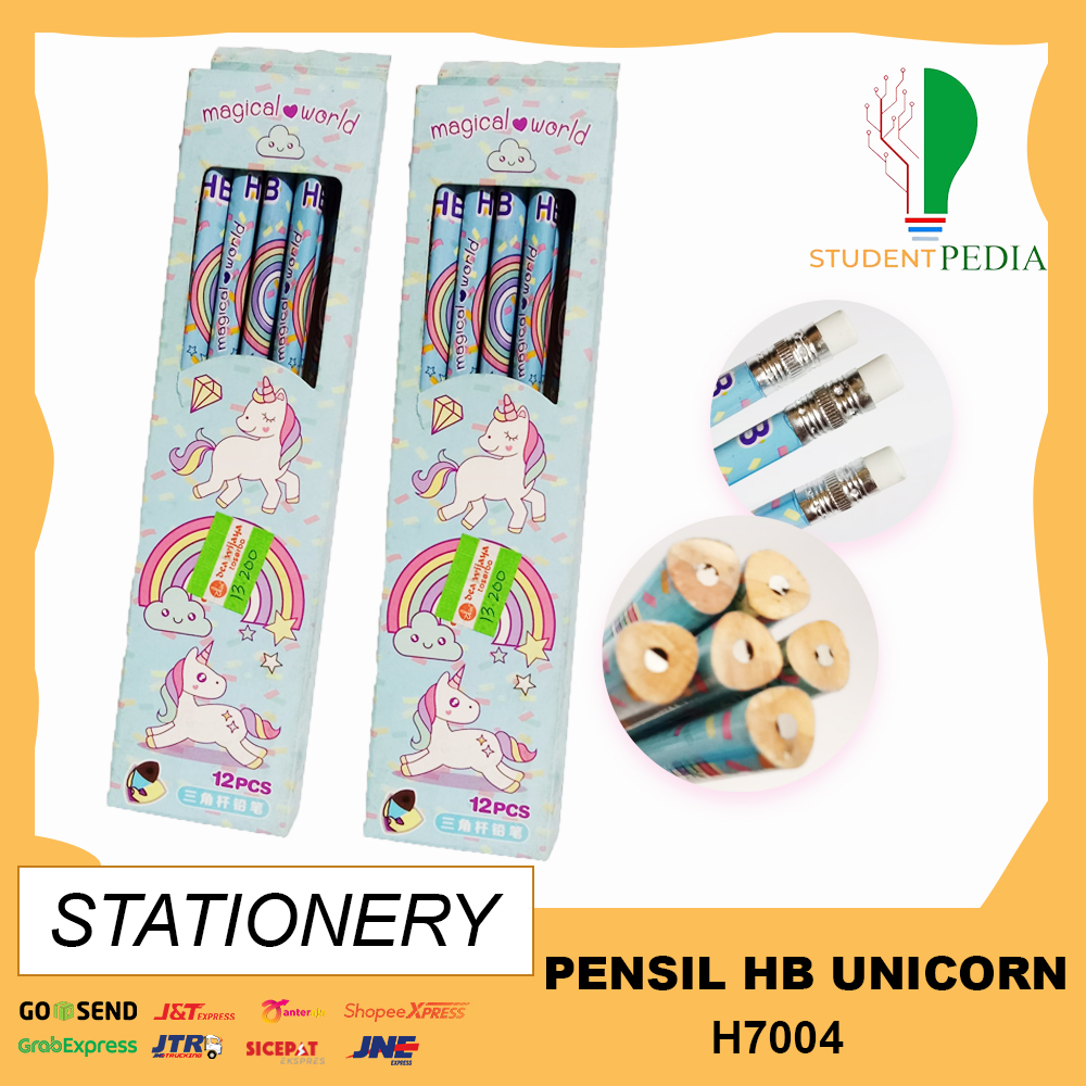 

Pensil HB Motif Kartun Unicorn / Pensil HB H7004 (12pcs)