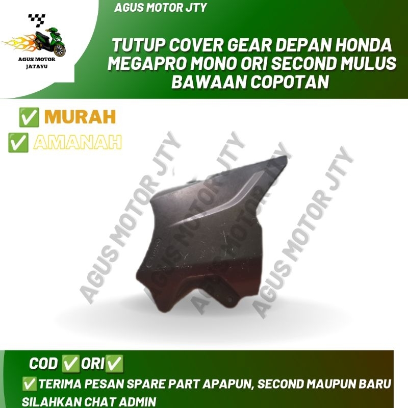 Tutup Cover Gear Depan Honda  Megapro mono  ori  second  Mulus Bawaan copotan
