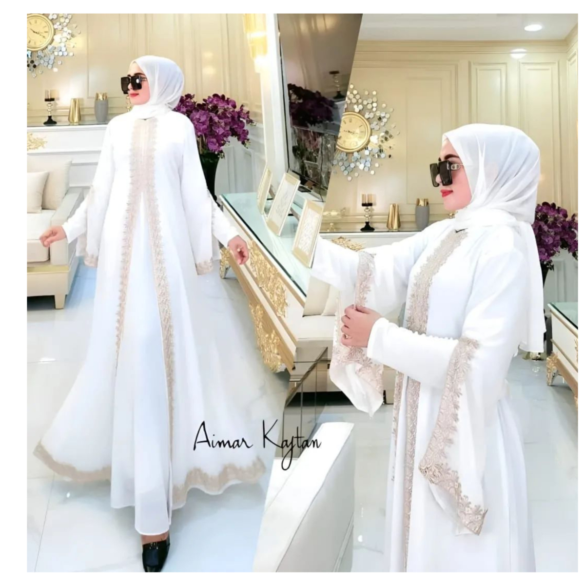 Malea maxi dres mewah abaya simple elegan gamis muslimah dress kondangan gaun pesta wanita muslim baju lebaran