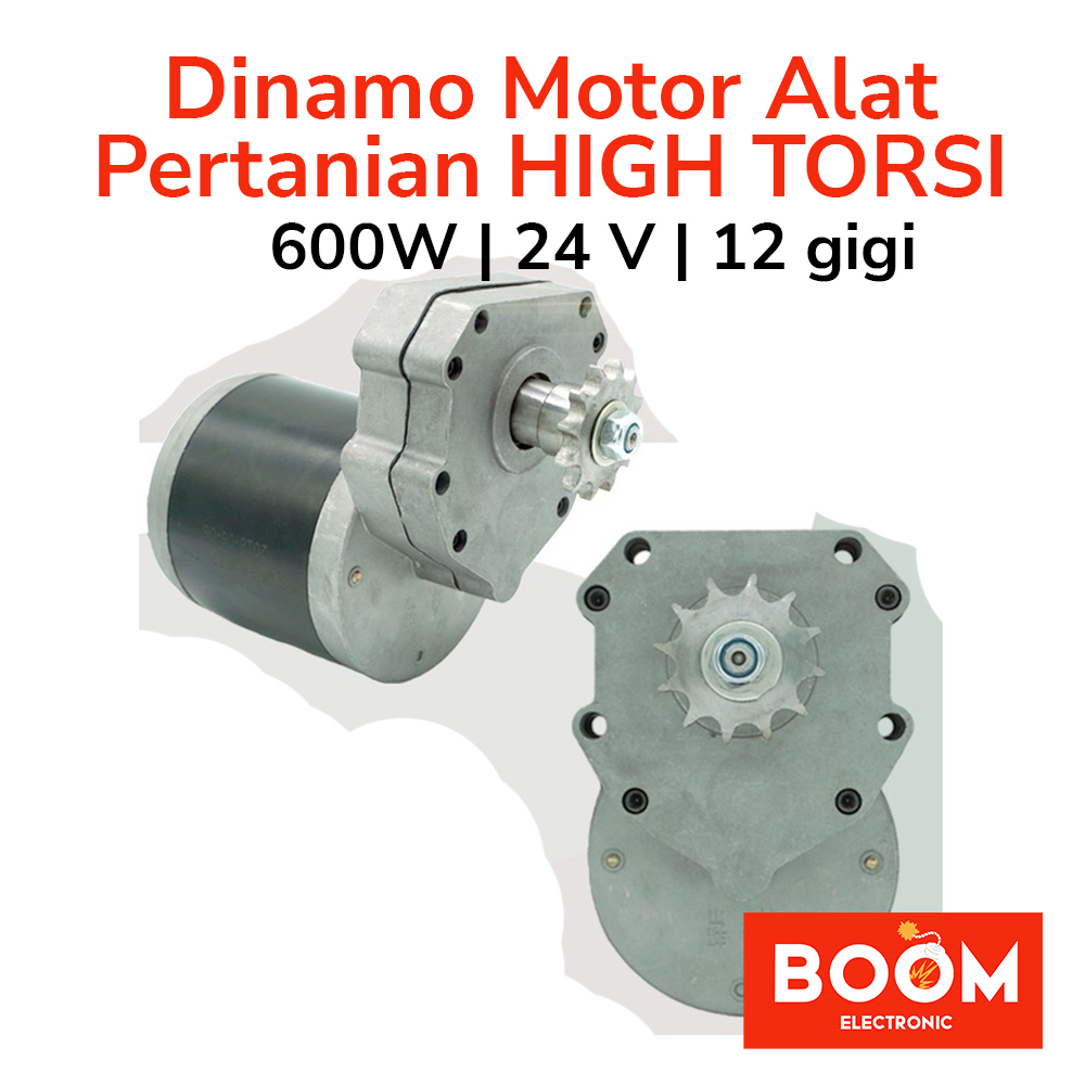 Dinamo Motor Alat Pertanian 600W DC 24V 45rpm (7149)