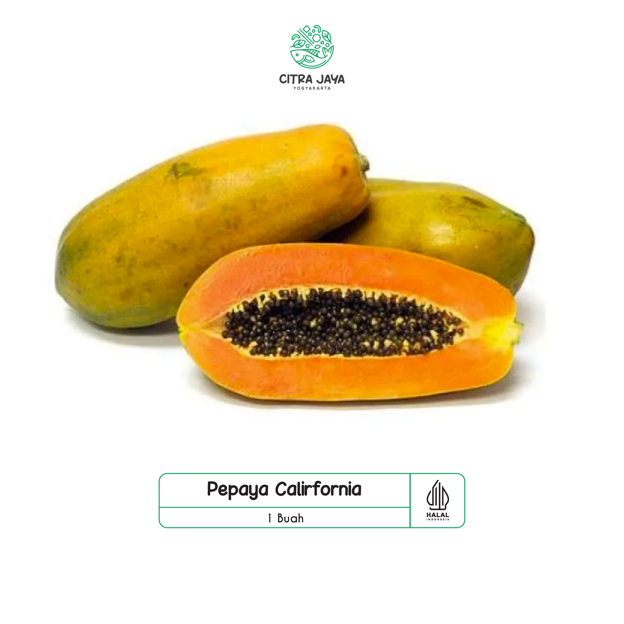 

Pepaya California 1 Buah - Citra Jaya Yogyakarta