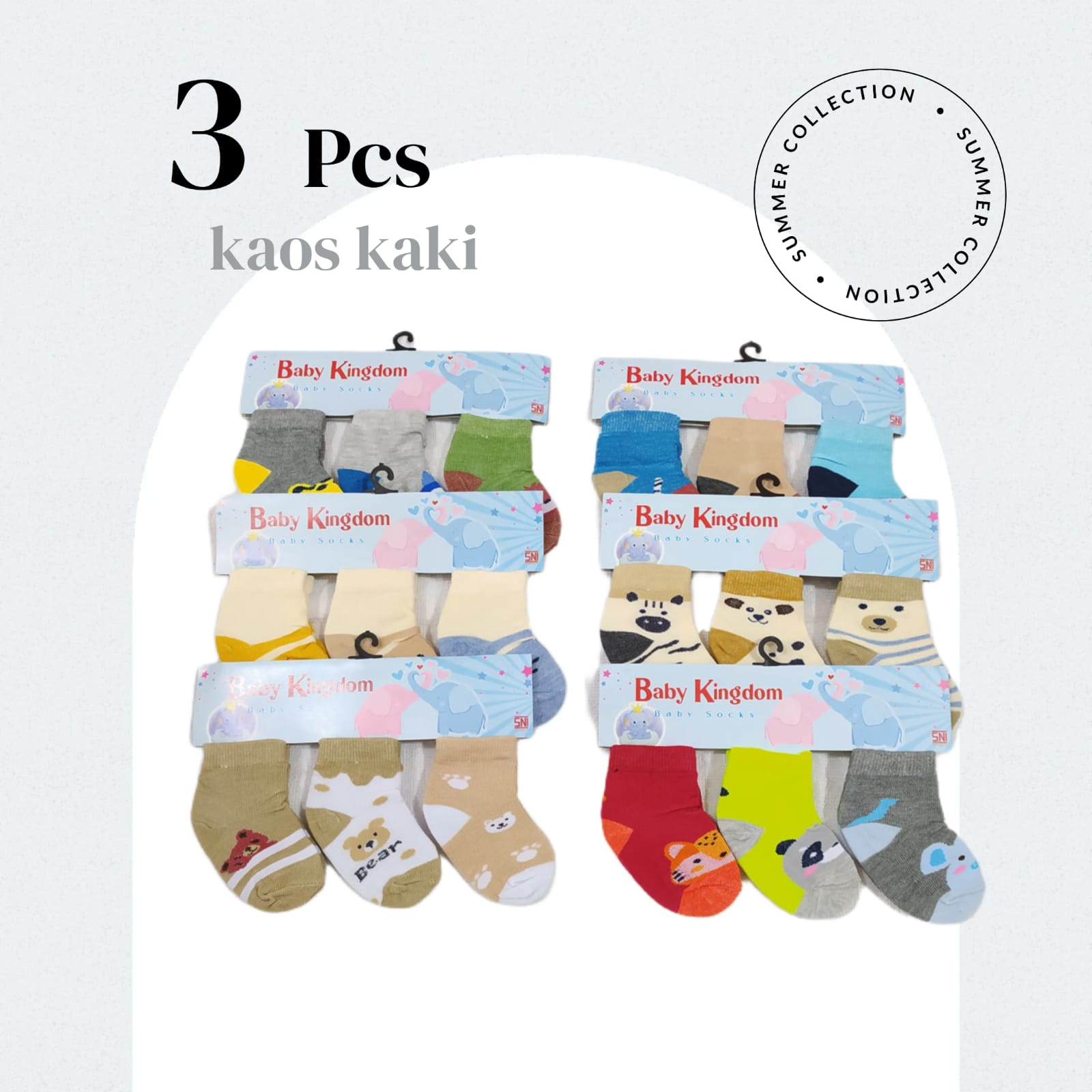 Kaos Kaki Bayi Lurus Spandek Baru Lahir Newborn 0-1 Tahun