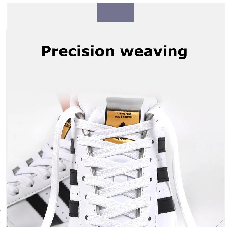 Tali Sepatu Premium UNIXLACE Double Layer | Flat Shoelace | White