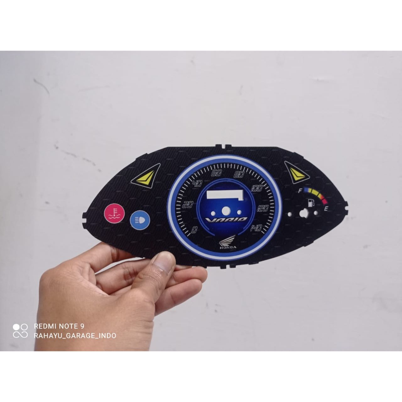 papan speedometer custom vario 110 karbu panel spido meter custom vario 110 karbu