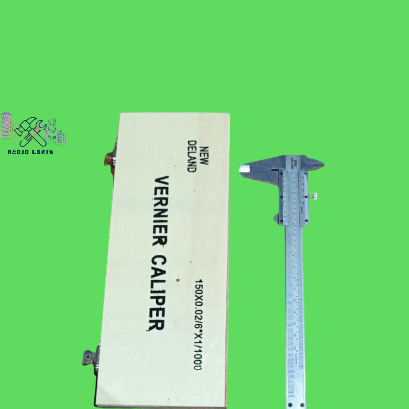 Sketmat Sigmat Jangka Sorong Manual Besi Aluminium NEW DELAND 0.02mm ORIGINAL