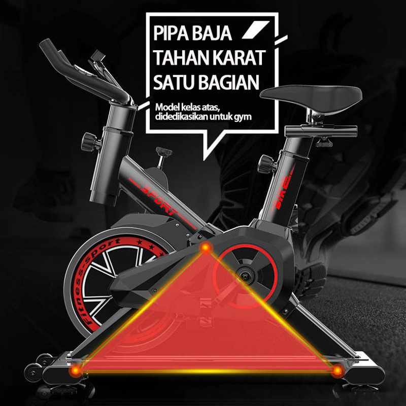 Sepeda Spinning / Peralatan Gym Indoor yang Tenang / Sepeda Statis / Sepeda Stasioner Indoor