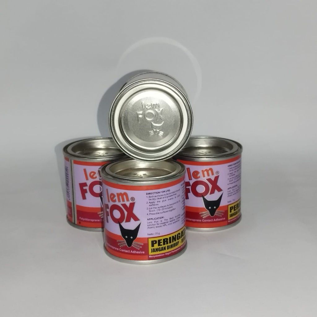 

Lem Fox Kaleng 70Gram/Lem Serba guna/Lem Fox Kuning Kaleng 70 Gr /Fox Kaleng Kecil