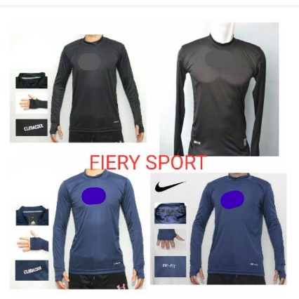 baju lengan panjang olahraga / baju manset pria warna hitam / baju manset pria lengan panjang / mans