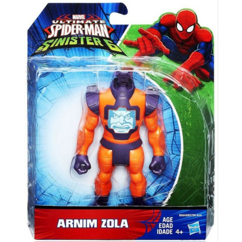 Action Figure Habro Marvel ULTIMATE SPIDER-MAN VS SINISTER 6 ARNIM ZOLA Figure 6 Inch
