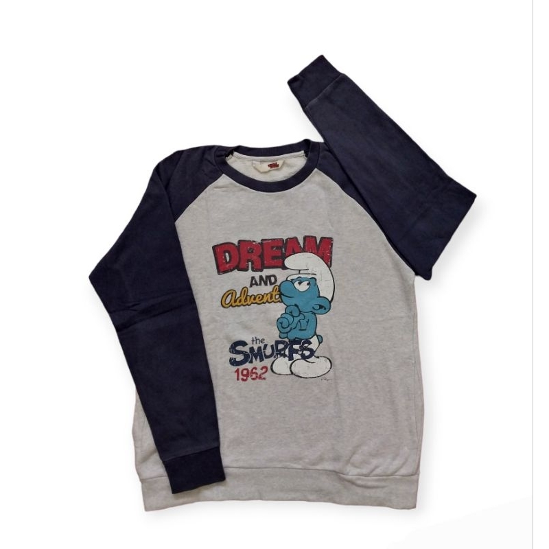 vintage crewneck Whole Hauss Smurf