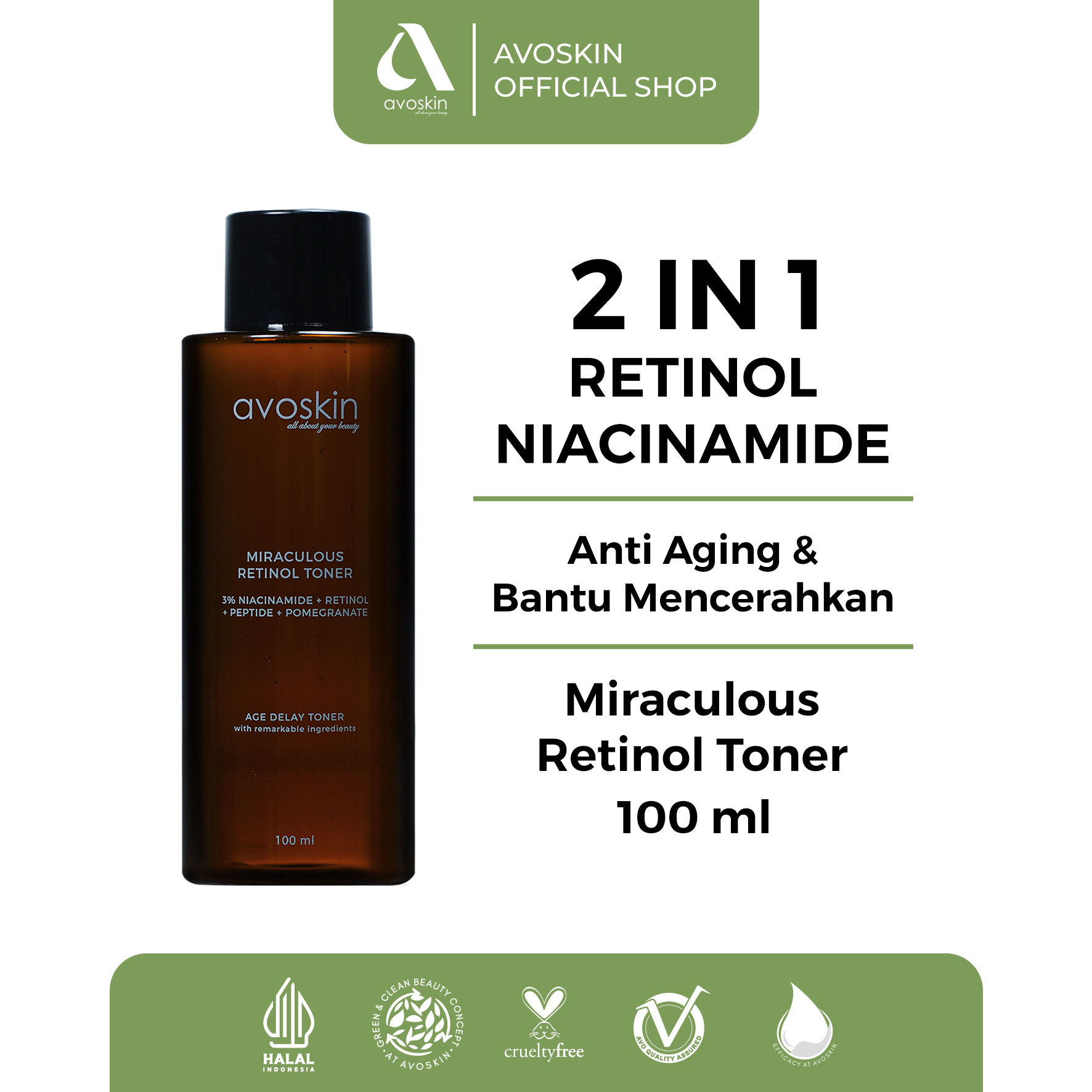 Avoskin Miraculous Retinol Toner 100ml