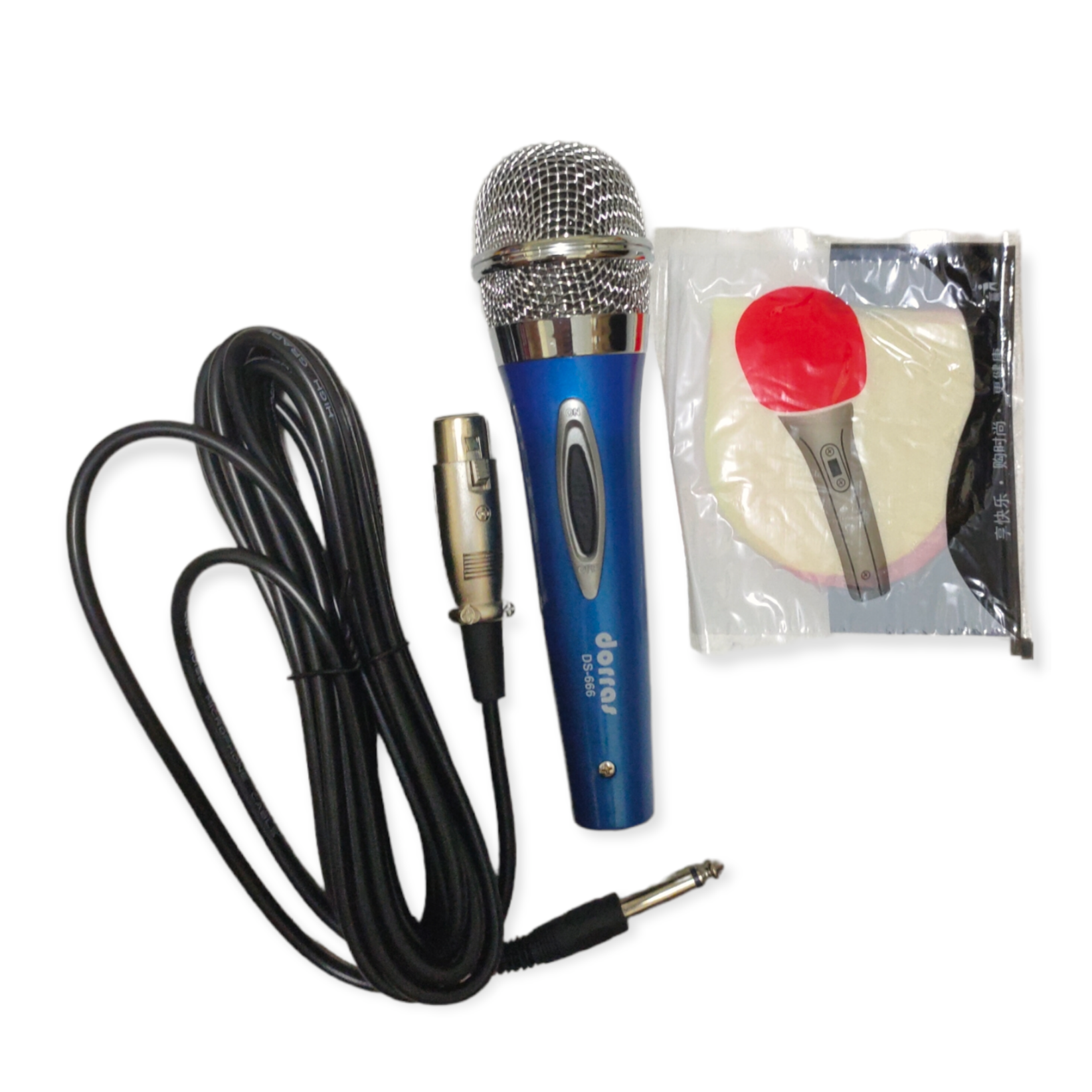 MICROPHONE KARAOKE DORRAS DS666 PROFESIONAL DYNAMIC KUALITAS PREMIUM KABEL PANJANG 5 METER BERGARANSI RESMI