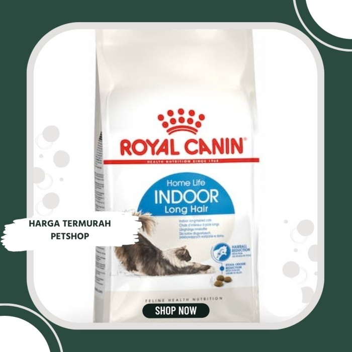 GROSIR ROYAL CANIN  INDOOR LONGHAIR 4KG - CAT FOOD