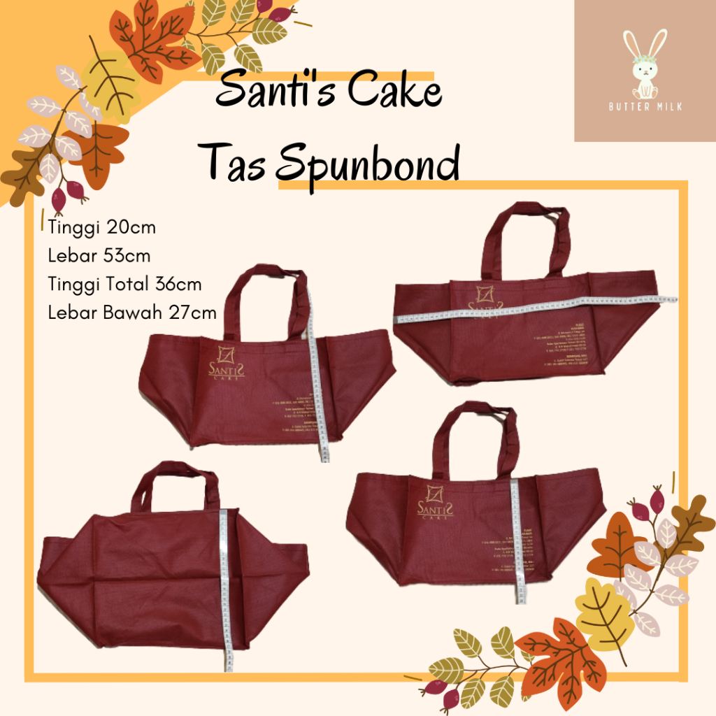 Tas Spoundbond / Totebag Santi's Cake