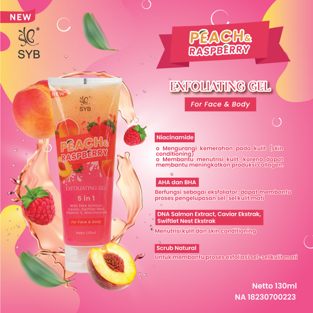 QEILA - NEW SYB EXFOLIATING GEL 5 IN 1 130ML| READY STOCK