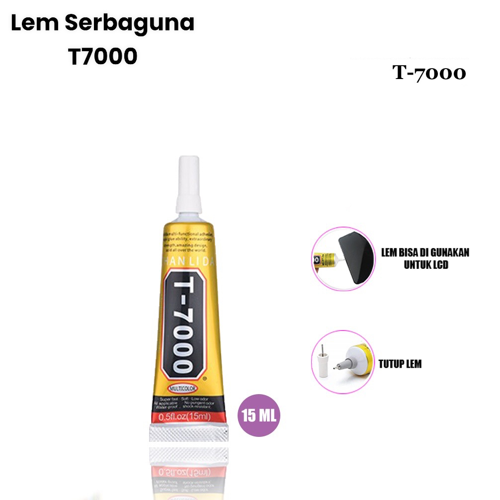 Lem Hitam Serbaguna Lcd Touchscreen Handphone Gadget B7000 T7000 15ML 50ML  110ML High Quality