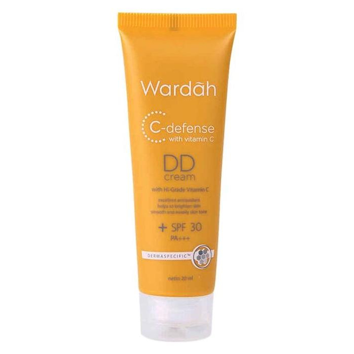 Wardah C-Defense DD Cream 20 ml - Alas Bedak untuk Mencerahkan dan Meratakan Warna Kulit