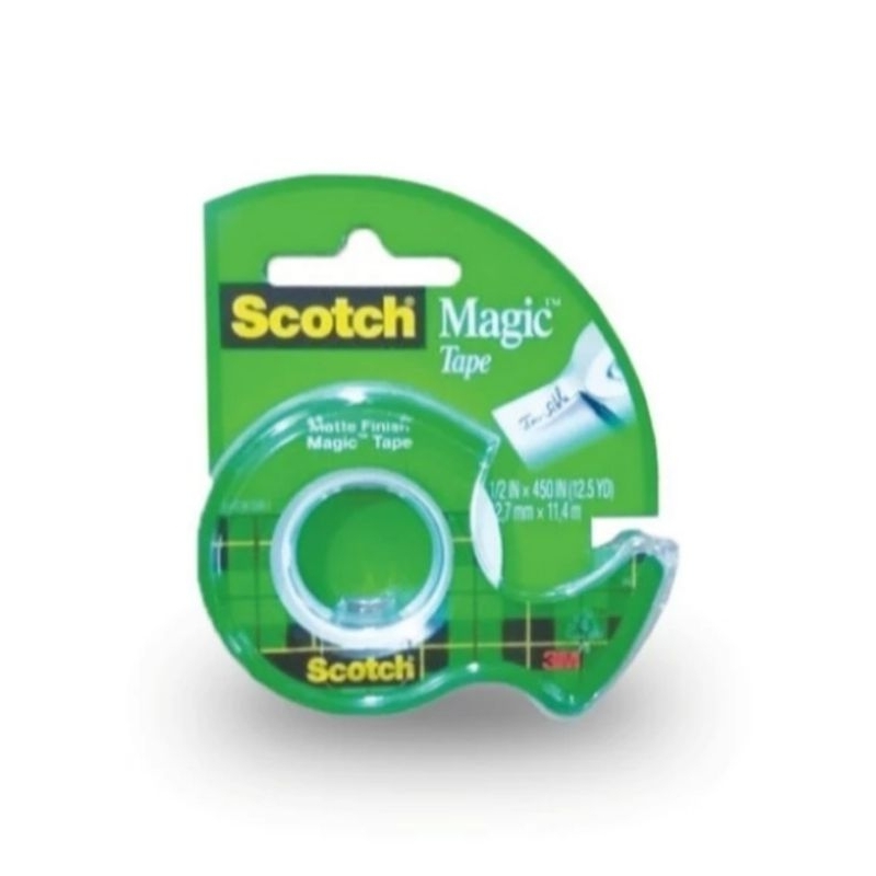 

3M Scotch Magic Tape cat 104 ukuran 1/2inch x 12.5y
