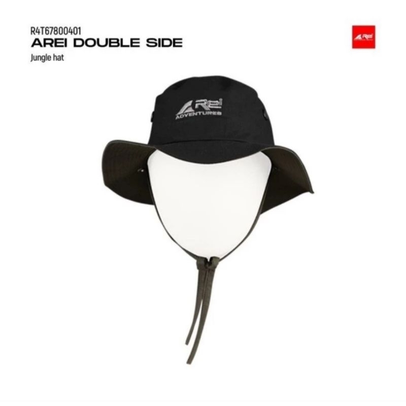 AREI OUTDOOR GEAR TOPI RIMBA JUNGLE HAT PRIA DOUBLE SIDE - TOPI LAPANGAN BOLAK L BALIK REI