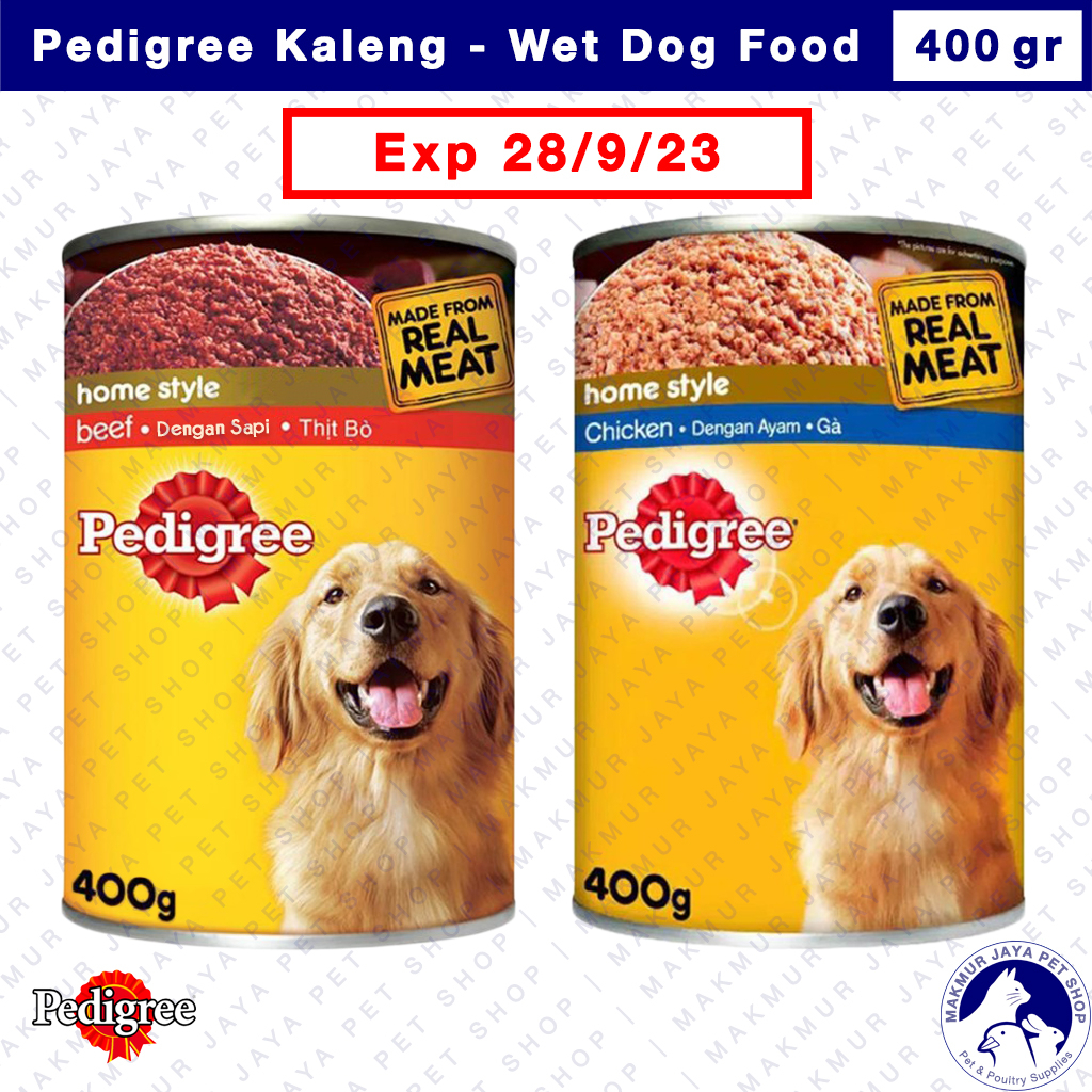 Pedigree Kaleng 400gr / Wet Dog Food / Makanan Anjing Basah 400 gram