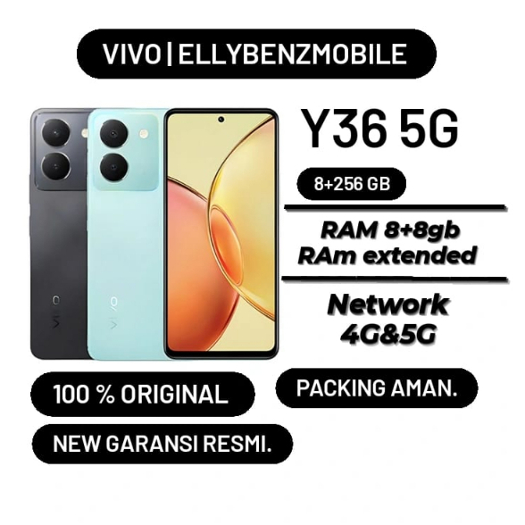 Vivo Y36 5G / LTE 8/256 GB NFC New Garansi Resmi