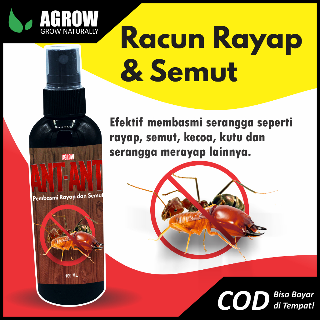 ANT-ANT Cairan Anti Serangga Pembasmi Rayap dan Semut Spray Anti Semut Anti Kecoa Anti Rayap Anti Kutu Anti Rayap Racun Rayap Semprot Cair Obat Rayap Totor Kayu