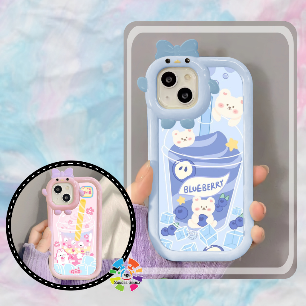S019 CUSTOM SOFT CASE SILIKON CASING FRAME KAMERA KARAKTER PITACU CUSTOM DRINK SAMSUNG A03S A03 CORE