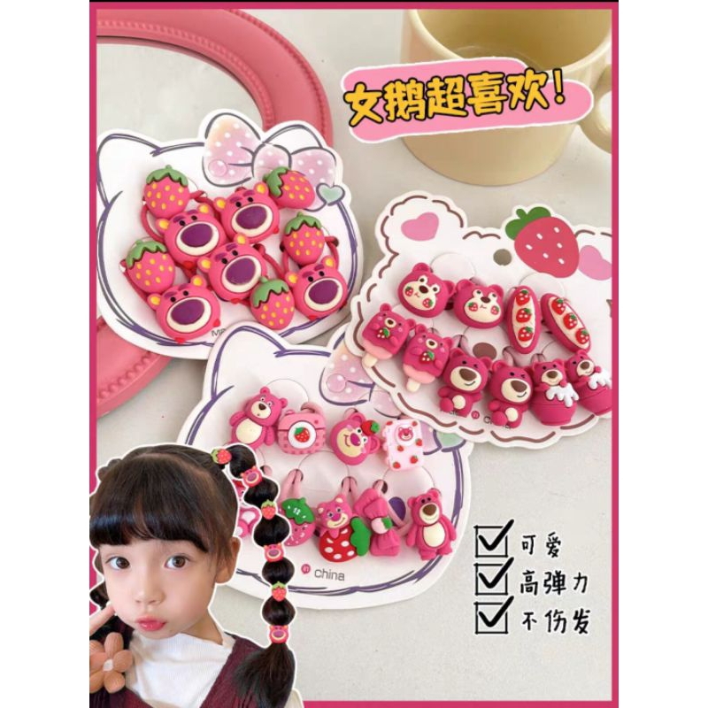 [4pcs] Jepit Rambut Anak Set Karakter Trendy Tiptop Jepitan Anak Motif Kartun Jepitan &amp; Kunciran Rambut Anak Poni Set Hair Clips Bobby Pins