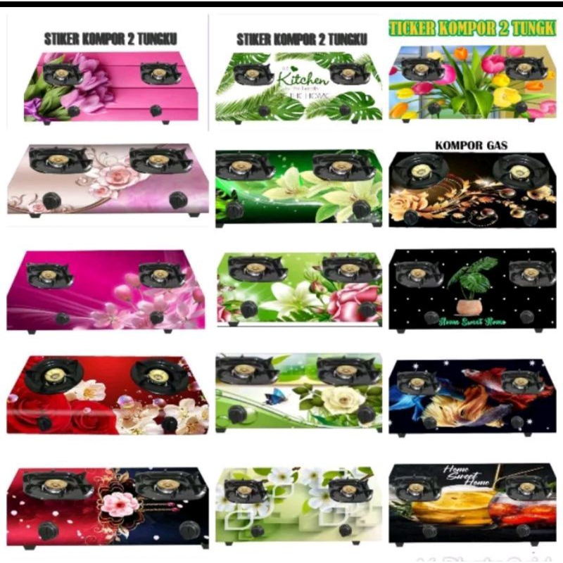 STIKER KOMPOR GAS 2 TUNGKU