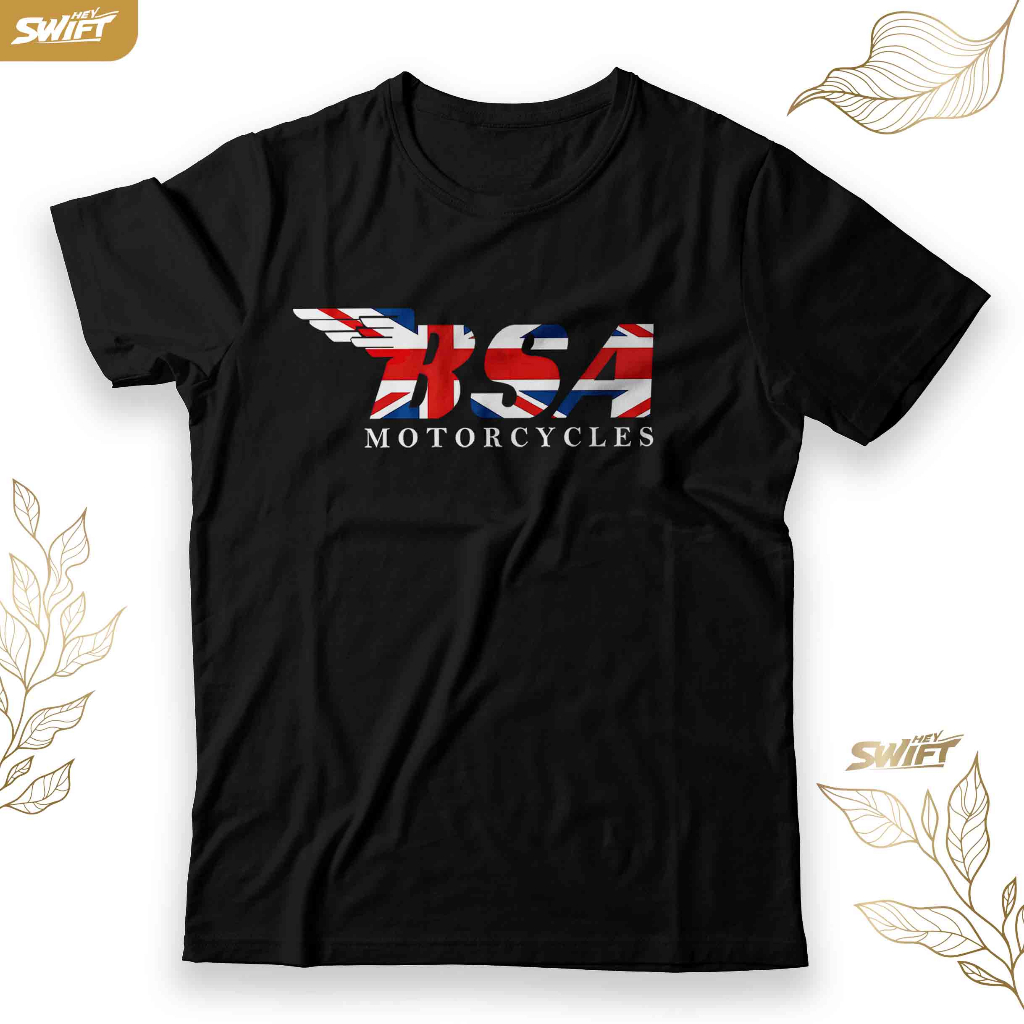 KAOS BSA UK Flag motorcycle TSHIRT BAJU DISTRO