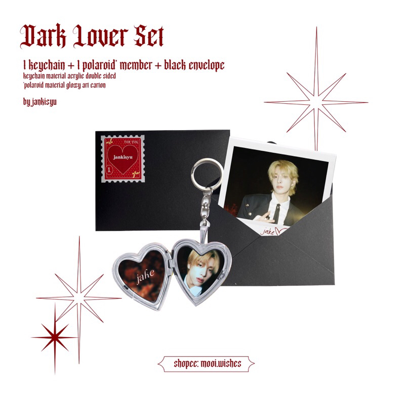 [LAST STOCK] Dark Lover Keychain Enhypen Dark Blood by Jankisyu