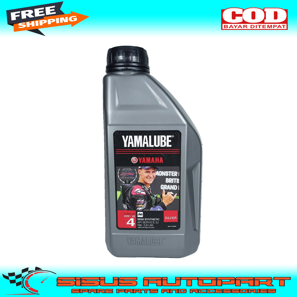 OLI YAMALUBE SILVER 0.8L / OLI YAMALUBE MOTOR BEBEK JUPITER Z VEGA ZR FORCE / OLI MOTOR BEBEK