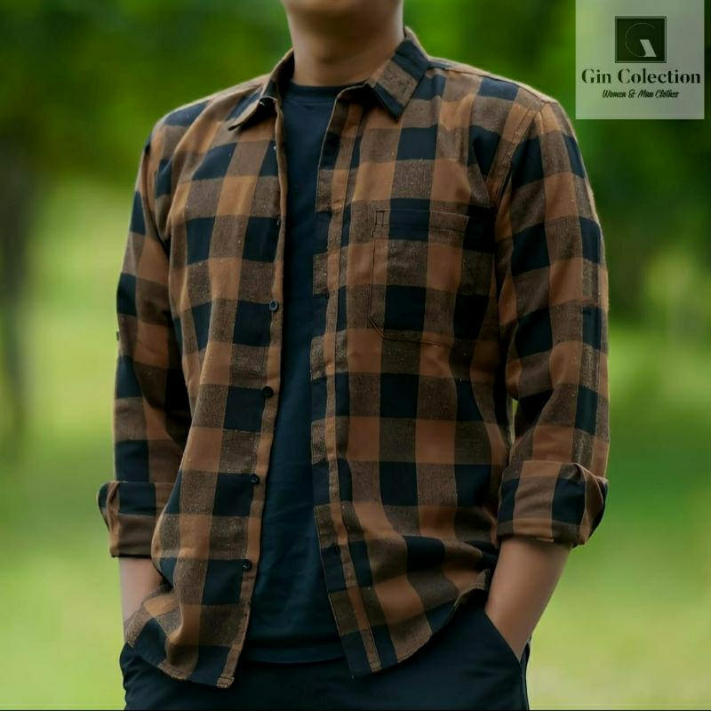 Flanel Premium Lengan Panjang Motif Kotak Kotak BestSeller