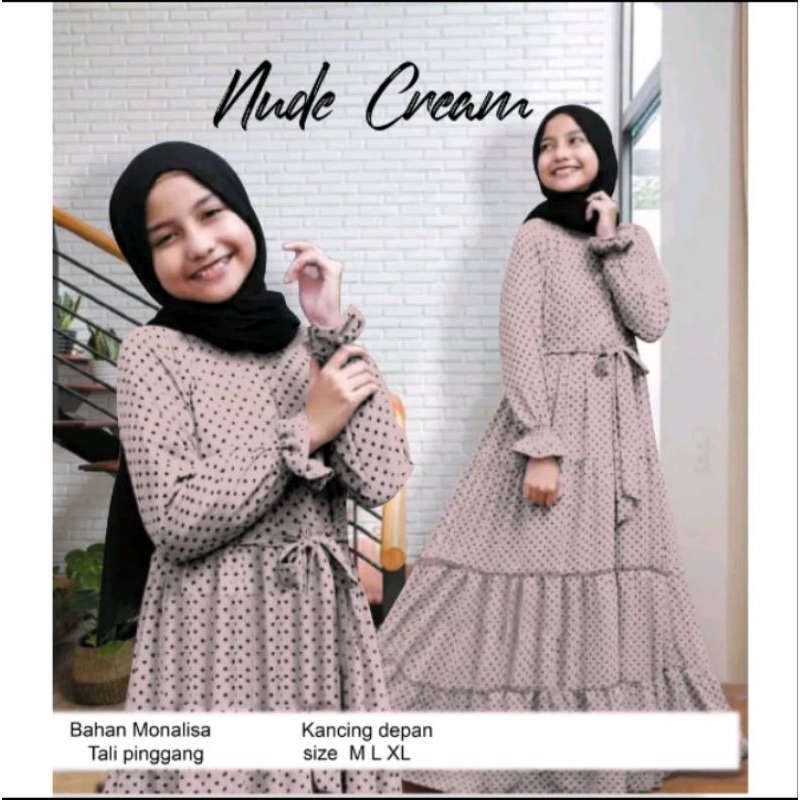 KIRANIA DRES POLKA/ HIJAB ANAK TERBARU/ HIT'S KEKINIAN