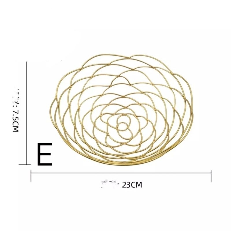 Keranjang Tempat Buah Bahan Tebal / Fruit Tray / Keranjanh Buah Gold / Wadah Buah Cantik