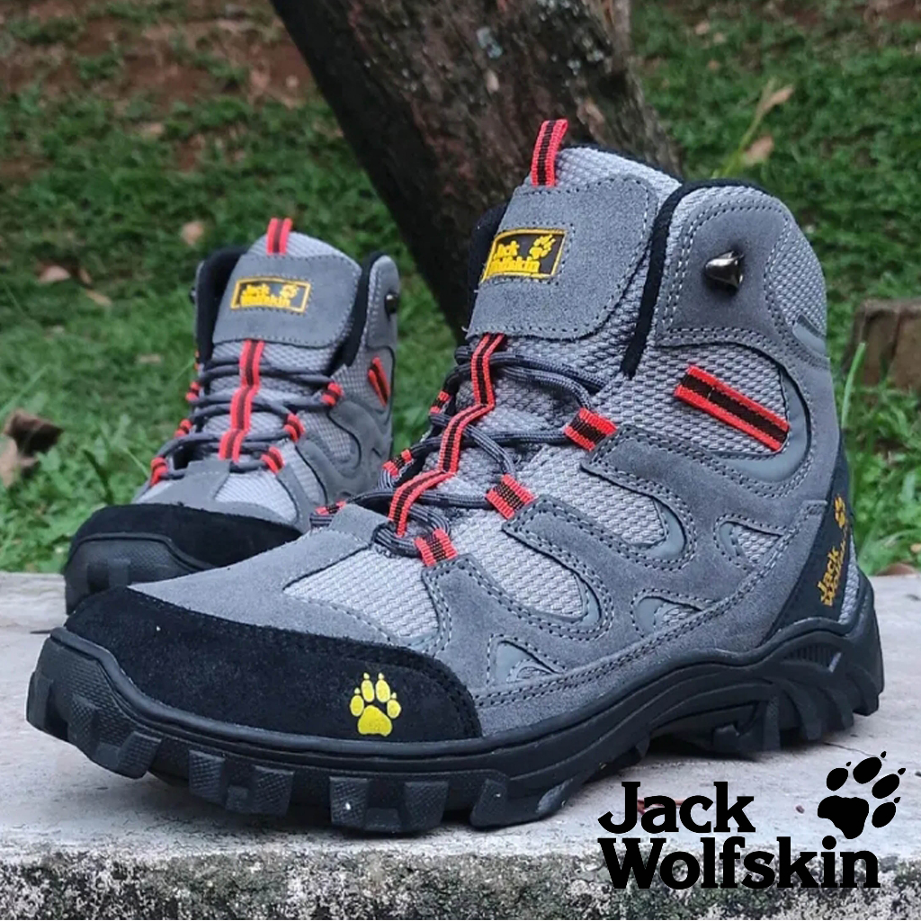 Sepatu Jack wolfskin Pria/wanita Sepatu Olahraga Gunung/Tracking/Outdoor/Hiking Pria Sepatu Gunung J
