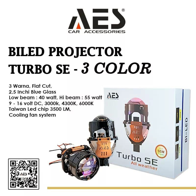 PROJECTOR BILED TURBO SE 2,5 INCH AES 3 WARNA