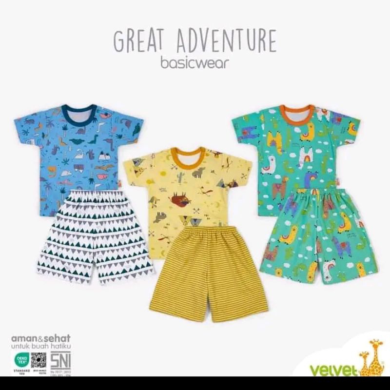 Velvet junior terbaru 3setel