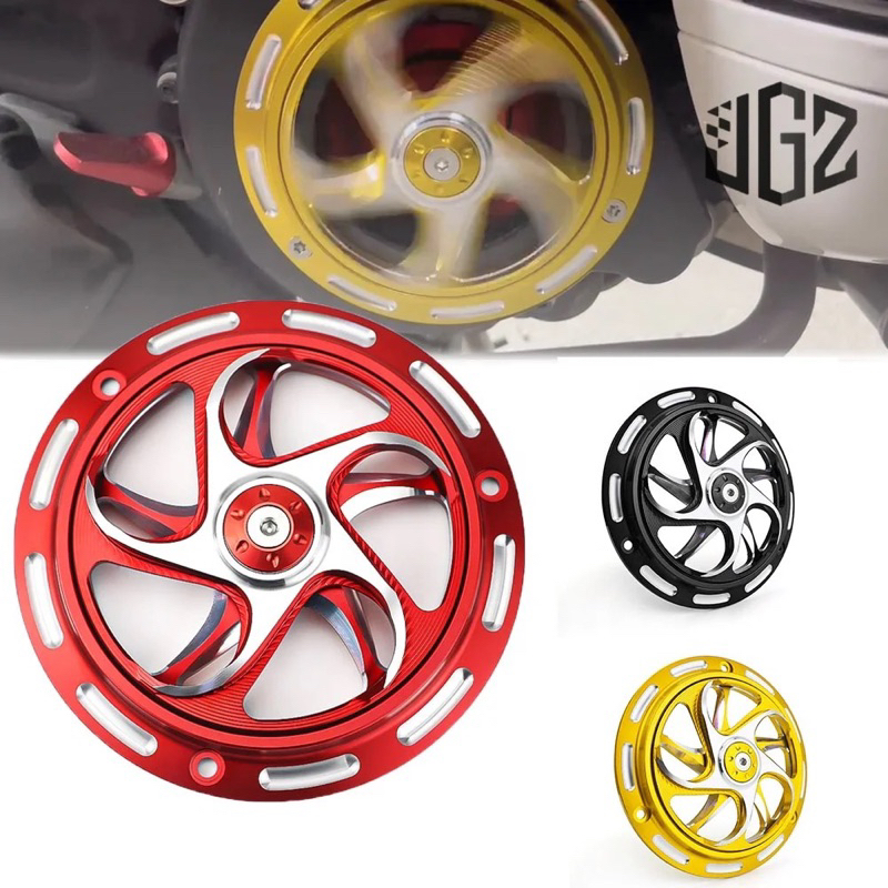 Spiner Primavera Cover Pelindung Kipas Putar Radiator Mesin Motor Kipas Vespa LX S125 Beat Scoopy Mio Vespa Sprint Nouvo X-Ride , Dll