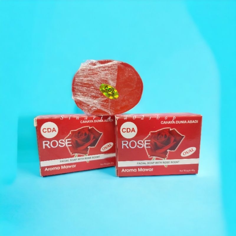 12 Pcs - Sabun Rose CDA Facial Soap Bpom 40gr